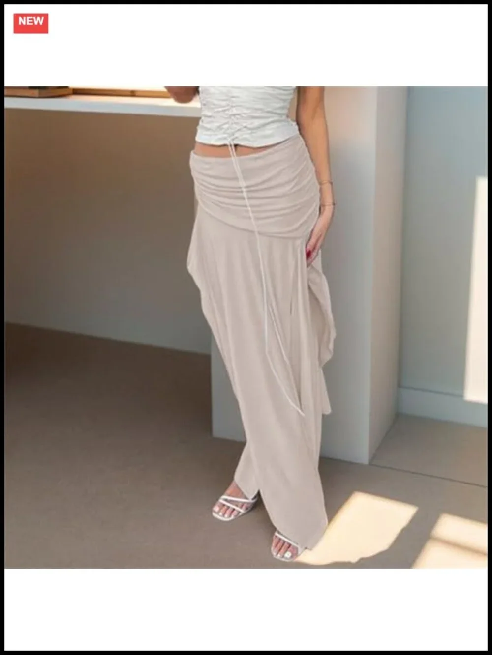 Fairy Grunge Asymmetrical Maxi Skirt Women Gothic Punk Y2K Rave